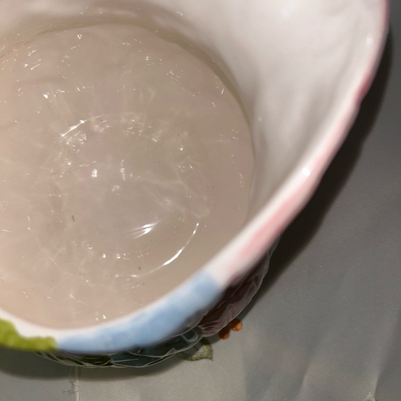 Vintage Beautiful Embossed Flowers Pitcher - Picture 3 of 7